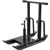 JDBDU Slitta fitness regolabile da 200 kg, regolabile in altezza a 5 livelli, compatibile con dischi di peso da 1 e 2, slitta per allenamento a casa, palestra, football