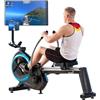 Skandika Nordlys - Remo rotanti 3D con cuscinetti a sfera, computer + supporto per tablet - 16 livelli di resistenza