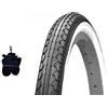 Kenda COPERTONE Kenda 24 X 1.75 (47-507) + Camera Pneumatico Bianco Nero GRAZIELLA Bici Olanda Bambino 24"