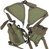 Glac Store Fondina Ascellare a Tracolla per Pistola, Regolabile, Tessuto Oxford, Nero/Verde/Camo Italiano (Camo Italiano, Unica)