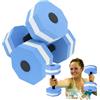 Generico Pesi per aerobica in acqua, Pesi per piscina - 1 paio di manubri per esercizi acquatici in schiuma EVA - Manubrio per bilancieri per fitness acquatico, set di pesi per piscina in schiuma EVA per acqua