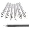 SHARROW 50pcs Tiro con L'Arco Inserire Punta di Freccia Bullet Points 62 Grains Broadhead Inserto Punte delle Frecce per ID 4.2mm Alberi delle Frecce