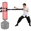 DYK&NX Wing Chun Wooden Dummy, Manichini Tai Chi Stick Molla, La Pratica Del Kung Fu Spinta Della Mano Allenamento, Per Sacchi di Sabbia e Oggetti Morbidi