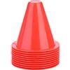 Jenngaoo 10Pcs Cono da Allenamento per Calcio, Agility Training Sport Calcio Disco Coni Barriere Porta Pennarello in plastica Accessorio per Allenamento Fitness, Pratica di Sicurezza Stradale(Giallo)