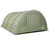 CampFeuer tenda multi per 4 persone | Verde oliva | Tenda tunnel con anticamera spaziosa, 5000 mm di colonna d'acqua | Tenda da campeggio con pianale e parete anteriore mobile | Tenda per famiglie