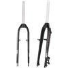STRTG Forcella rigida MTB da 26 e 27,5 Tubo dritto senza filettatura da 1-1/8 QR Freno a disco V da 9X100mm Forcella anteriore per mountain bike in lega di alluminio ultraleggera B,26in