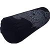 Tvamm Lifestyle Tvamm-Lifestyle Special - Cuscino a rullo per yoga, 65 x 22 cm (diametro), imbottitura in grano saraceno, Black Mandala.
