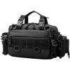 ACEXIER Borsa a tracolla tattica multifunzione Lure Fishing Tackle Pack Outdoor Bag Borsa di stoccaggio di grande capacità Caccia Borsa da campeggio, Nero (Black)