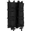 Peminkoo Custodia per Caricatore Lunga Tiger Type 9mm/.45 Porta Caricatore Doppio per MP5 MP7 Quick Pull Porta Caricatore Sistema Molle Accessorio tattico (Black)