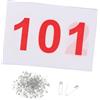 Baoblaze 100x pettorali da Corsa Numeri pettorali numerati riutilizzabili pettorali pettorali Sportivi per Eventi Sportivi, 601-700