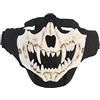 Aifordge Airsoft Half Face SkullMasks Maschera tattica di protezione del viso per CS Games Halloween