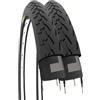 ECOVELO 2 COPERTONI NERI 700 X 28 1 5/8 1/8 (28-622) PNEUMATICI IN GOMMA X BICICLETTA CONDORINO STRADALE TREKKING