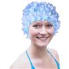 Generic Cuffia da nuoto con fiori - Cuffia da nuoto elastica per capelli lunghi, stile vintage, design floreale con petali, vestibilità morbida e senza affaticamento della testa, in fibra sintetica broccato
