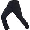 Uugood Pantaloni Mimetici da Uomo, Pantaloni Militari Pantaloni Tattici Ripstop Pantaloni da Combattimento Pantaloni Cargo Airsoft Paintball (Nero, XL)