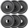 GORILLA SPORTS® Dischi Palestra - Set 30 kg/Disco Singolo, Olimpici, Ghisa, Ø50/51mm - Pesi Bilanciere, Manubri, Bodybuilding, Peso, Olimpionici, Powerligitng, Palestra Casa, Fitness, Braccia