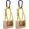 Generico Hangboard per Allenamento di Arrampicata | 1 Coppia Fingerboard in Legno per Trazioni - Hangboard per Arrampicata su Roccia - per Migliorare La di Presa per Arrampicatori Utilizzabile in
