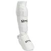 ORIENTE SPORT Set PARATIBIA + Piede per Karate, ITAKI, OS 413A (Bianco, S)