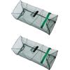 Pescasubito.com Kit 2 Nasse Trappola Cattura Piccoli Granchi e Pesci Gamberi Pesca Mare Lago Fiume Rete Imbuto