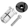 Keenso Cuffia Stelo Bici, Espansore Forcella in Lega di Alluminio,Tappo Superiore per Sterzo,Compatibile 1/1.25 Pollice(24.5mm/28.6mm)(blu)