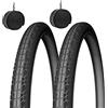 ECOVELO 2 COPERTONI 700 X 40/42C (42-622) + CAMERE PNEUMATICI ANTI-PUNTURA X BICI CITY BIKE BICICLETTA 28" STRADALE IBRIDA