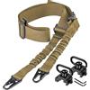 Tryway Sling tattico a due punti-Confezione da 2 Picatinny QD Supporti girevoli a tracolla regolabile per fucili-Base di sblocco rapido e di montaggio inclusa (Nero B)