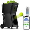 Generic PT-Smart PRO - Macchina per palline da tennis con telecomando, lanciatore automatico di palline da tennis da 12-75 MPH, attrezzatura per allenamento da tennis con rotazione