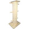 Generico Porta Dischi Palestra Casa in LEGNO con Supporto Manubri | Porta Pesi Home Gym Salvaspazio Compatto e Robusto | Supporto Dischi Bilanciere | Rastrelliera Pesi Arriva Già Montata | Portata 160 KG.