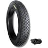 ECOVELO EBB26FBE COPERTONE 26 X 4.0 (100-559) + CAMERA D'ARIA RUOTA COPERTONE 26" BICI ELETTRICA E-BIKE FAT BIKE