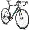 HH HILAND HILAND Daring Bici da Città e da Pendolare 28", 14 Velocità, Telaio in Alluminio da 53 cm, 700C Bicicletta Stradale per Uomo e Donna, Freni Caliper, Nero