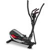 BOUDECH TURBO 9000 - Bici ellittica a resistenza magnetica con volano da 9kg cyclette ellittica cross trainer con display LCD e cardiofrequenzimetro incorporato