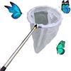 Antcher Rete telescopica per insetto e farfalle, per catturare insetto, con manico in acciaio inox, si estende da 38 cm a 150 cm