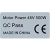 ebikefans 10pcs eBike Motor Sticker BBS01B 36V250W 48V500W CE Etichette Etichette per Bafang Mid Drive Motor (48V500W)