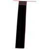 INACMWIH Custodia per canna da pesca in flanella nera con cravatta, porta canna da pesca, 2 scomparti, 140 cm