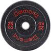 Diamond [Disco Bumper Training Crumb Rubber 50 Mm Riciclato] Bumper Plate Piastra In Gomma Riciclata - 5/10/15/20/25 Kg Dischi Per Bilanciere Olimpico Home Gym Palestra (10 kg)