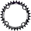 WABTU Monocorona MTB BCD 104 34T 36T 38T Rotondo Stretto Largo 104BCD 34 32 Denti MTB Bici Corona Singola velocità Alluminio 12V 11V Corone per Bicicletta (Chainwheel Teeth : 34T, Color : Black)