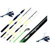 Pescasubito.com Combo Pesca Seppie 2 Canne 1.80Mt + 2 Mulinelli Eging Barca Calamari Seppia