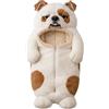 HshDUti Sacco a pelo in peluche con stampa di gatto, 175 x 80 cm, per adulti, con morbida fodera in flanella, coperta calda a tema gatto per casa, campeggio, lavabile in lavatrice, gatto B