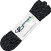 PARACORD PLANET - Genuine Type III 550 Paracord Nylon Colori Taglie Multiple - Resistenza alla trazione 550 LB (Nero Riflettente, 50 Piedi)