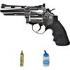 ECOMMUR Revolver HFC 132S 4" | Pacchetto pistola Airsoft (pallini in PVC). Arma ad aria compressa Green Gas calibro 6 mm (potenza: 0,5 joule)