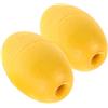 KJHBV Boa Galleggiante per Ancoraggio Kayak 2 Pezzi in PVC Giallo Multifunzionale a Forma Ovale per Prevenire la Deriva Accessori Galleggianti per Barche da Navigazione