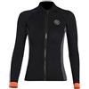 Heavyoff Donna Muta da 3 mm a manica lunga Zip Frontale Ultra-Stretch per immersioni, surf, snorkeling e nuoto