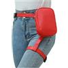 Nucelit Borsa da coscia per moto con cinturino da gamba, marsupio per ciclismo, escursionismo, campeggio, borsa per uomo e donna, borsa tattica, Rosso, Bellezza di massa