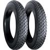 MADICKS 2 Copertoni 20 X 4.0 Fat Bike E-Bike Rinforzati - Coppia Pneumatici MTB 20" (100-406) Tassellati in Gomma Nera Rigida per Bicicletta Elettrica e Mountain Bike - Alta Resistenza e Grip