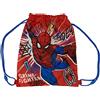 Coriex Sacca Spiderman, Marvel, chiusura a coulisse, per bambini, borsa, zaino, tempo libero, scuola, palestra, 38 x 29 cm, rosso - M04397MC