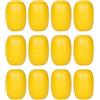 SENRISE 4 galleggianti in corda, ovali, galleggianti marini, in PVC, boa da pesca per la localizzazione della pesca, linee di ancoraggio, piscine (giallo)