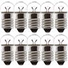 cyclingcolors 10x Lampadina Lampada 6V 14V 0.6W 2.4W 6W 7W E10 LUCI Bici FANALE Auto Moto Cyclo Vintage Universal Edison (6V 0.6W)