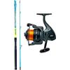 kolpo combo pesca jig fondo bolentino traina con canna in carbonio mulinello e filo