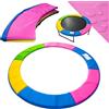 NONMON Copertura Bordo di Protezione per Trampolino Elastico, Ø 305 cm Cuscinetto Rivestimento Imbottito Sostituzione, Ricambio Cuscino Molle in PVC & Resistente ai Raggi UV e Strappo, Multicolore