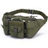 LVFXQRXO Borsa a canguro Borsa Per Sacca In Giro Per Cintura In Vita Tattica Adatto Per Escursionismo Da Campeggio Da Campeggio Esterno Da Esterno-Verde
