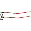 LEKI Bastone da Sci Unisex per Adulti, Rosso Brillante, Giallo Neon, 120
